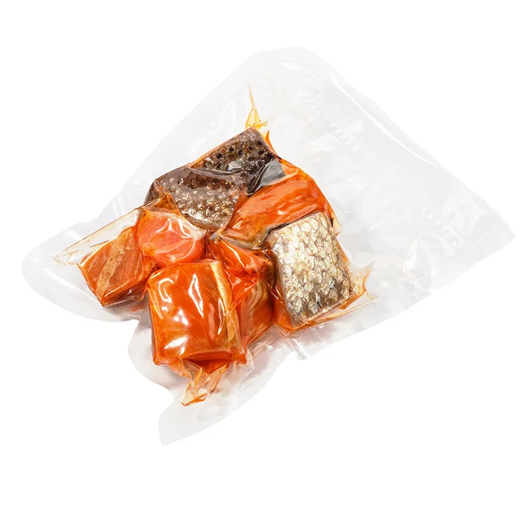 Changxi Factory Supplier 355mm*70um Food Grade PA PE Vacuum Packing Bag Embossed Food Plastic Storage Nylon Vacuum Bag