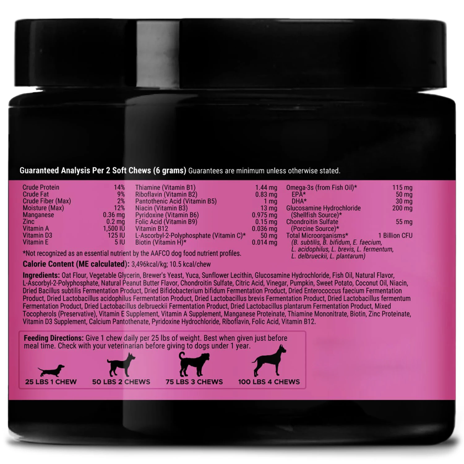 Private Label 10 in 1 Dog Multivitamin Soft Chews Dog Supplements & Vitamins