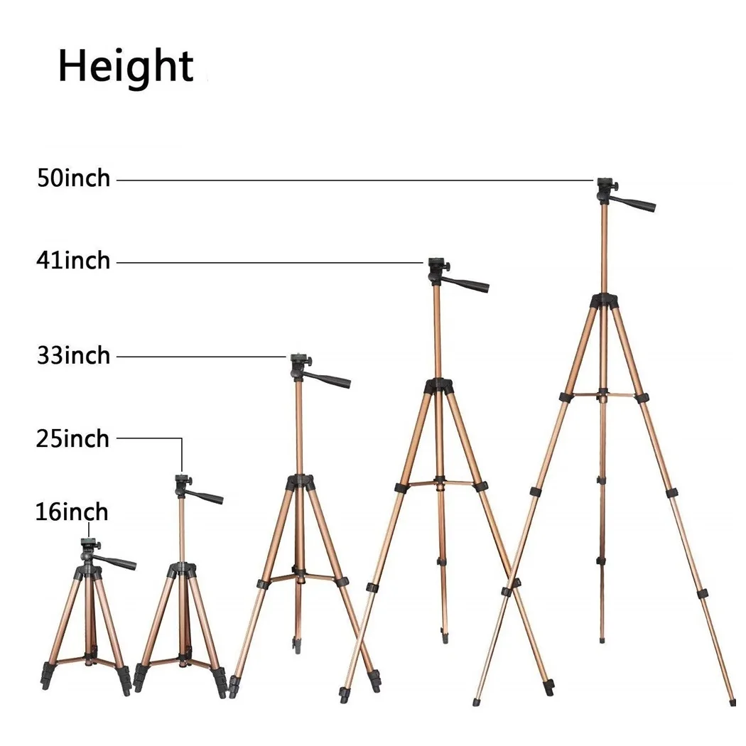 Top WT 3130 Weifeng video camera tripod plate screw 1/4 port flexible smartphone adapter 124 cm portable for Canon camera stand
