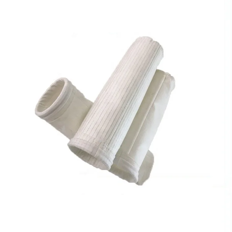 160*2500 weight 550g normal temperature polyester needle felt cloth bag chemical plant explosion proof PTFE/Nomex/PPS cloth bag