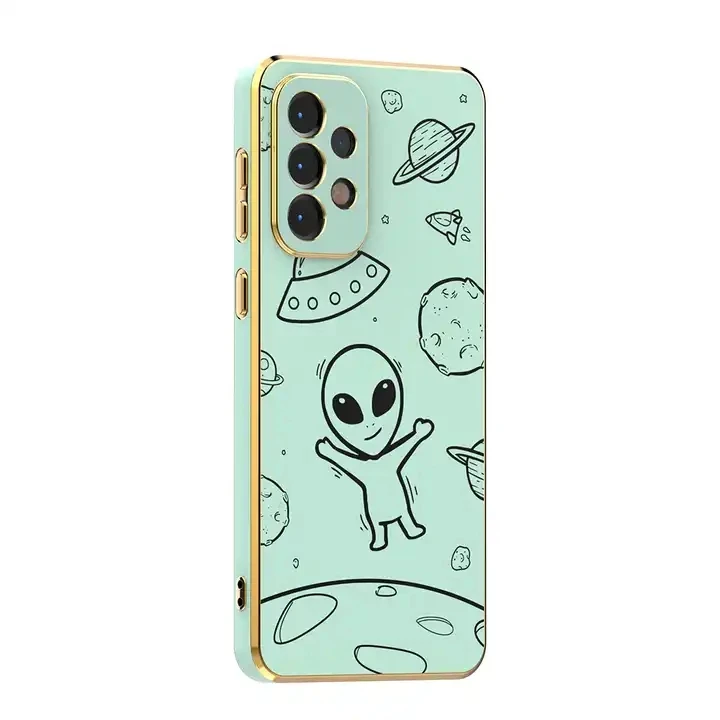 wholesale Phone Case For Tecno spark 7 spark 6 air back Cover Plating astronaut customize design Silicone  for Oppo for infinx