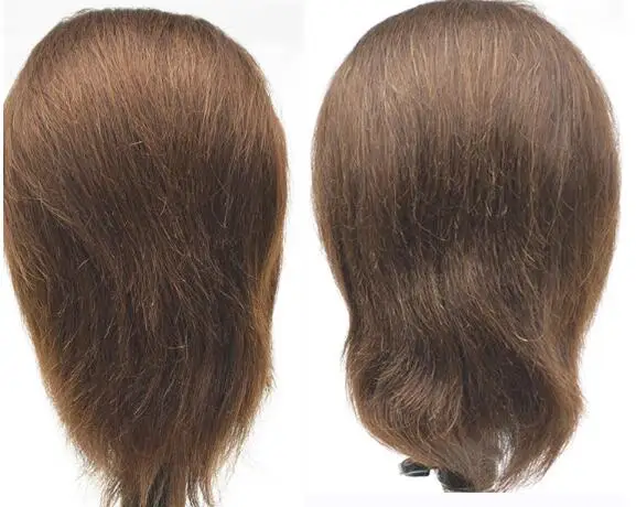 stock Real Human Hair Men Hairdressing Training Head  Cutting Practice Head for Salon Male  Human Hair