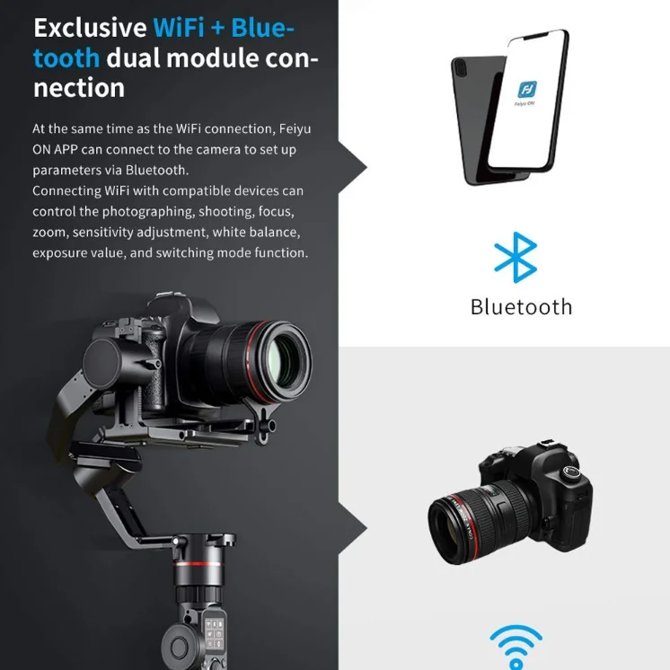 China Feiyu Ak2000 3-Axis Gimbal Stabilizer For Sony Canons Nikon DSLR Camera