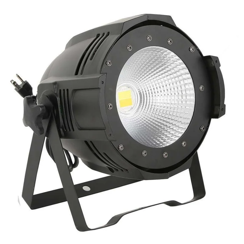 Multi-function  COB LED stage par warm/cool white 2 in 1 par light LED 200W with barn doors for theatre church wedding