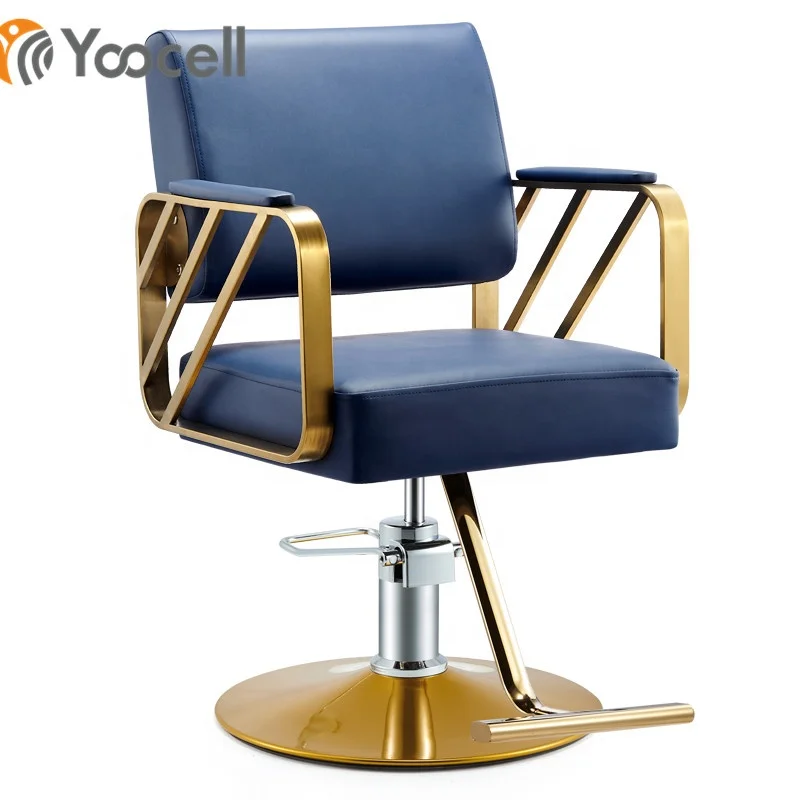 Yoocell New Design Fashion Modern Make up Chair Hair Salon Steel Styling Hairdressing Chair on Sale