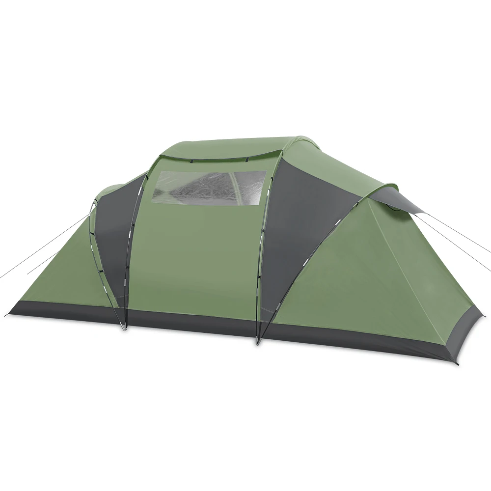 6-8 Person Waterproof Four Seasons Luxury Family Tunnel Glamping Tents Camping Outdoor kids canvas Tent