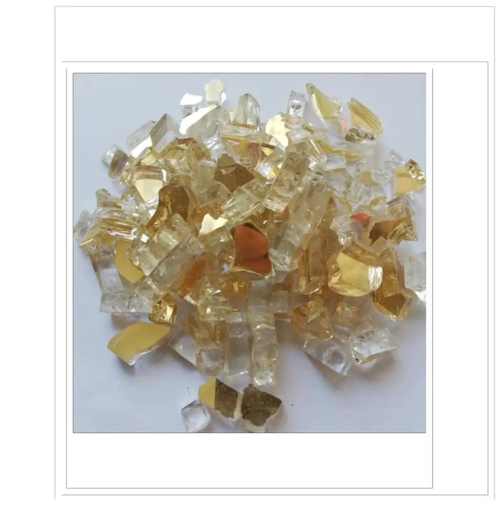 Premium Reflective Fire Glass Luster Fireglass Fire Beads