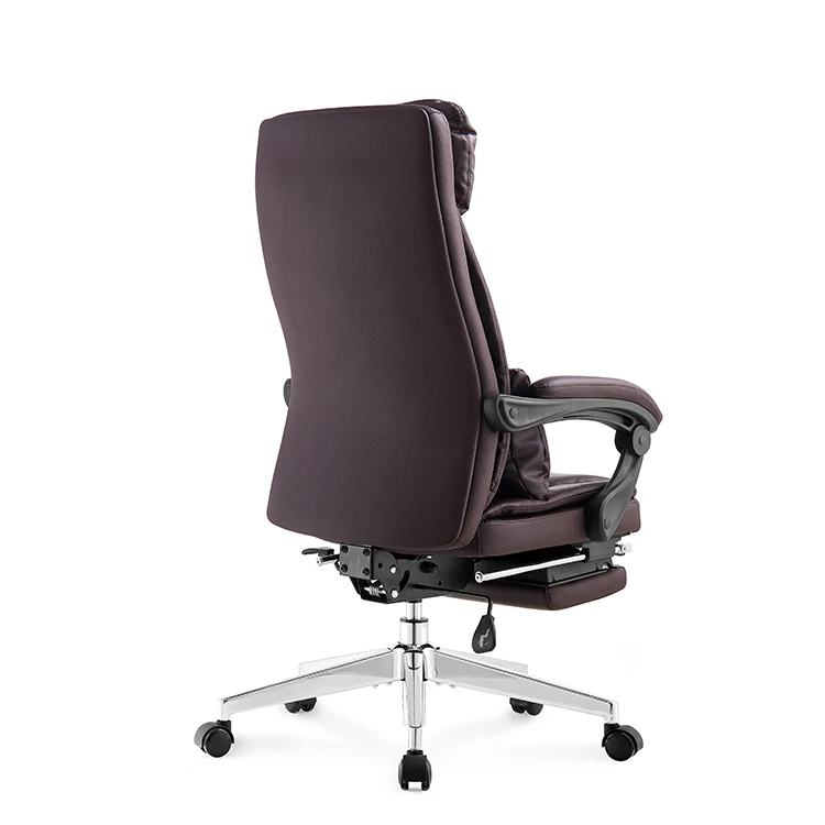 Pu Leather Executive Office Chair Vintage luxury Executive Leather Swivel Chairs with Footrest office desk and chair set