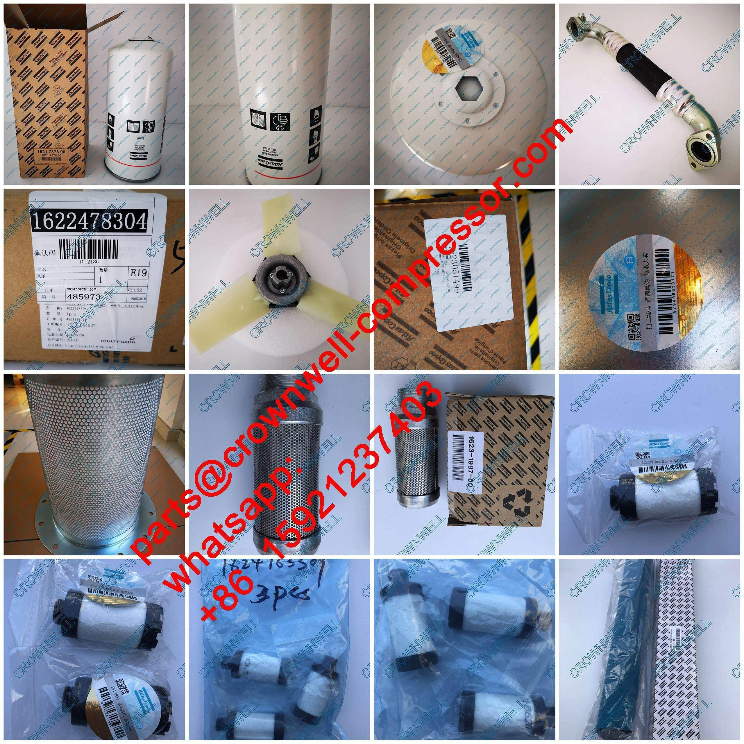 Atlas Copco FAN RAD. 230/400-415/50/75+90 1622393761 Original Genuine