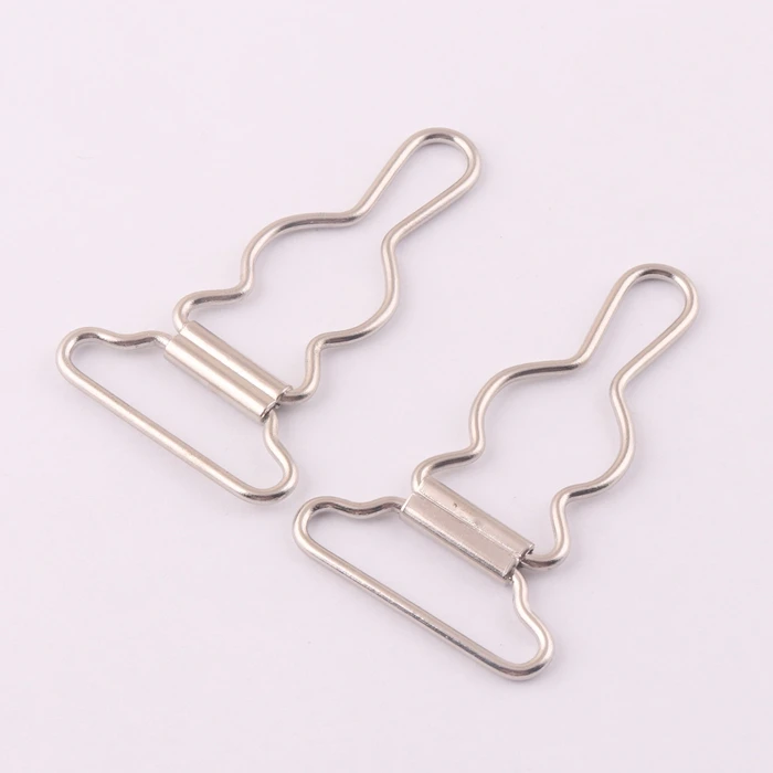 factory supply metal suspender garter belt clip with rubber wholesale