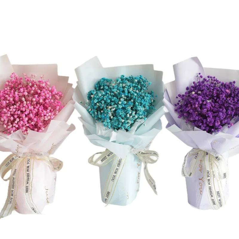 Dried Babys Breath Flower Bouquet Real Natural Gypsophila Branches for Vase gifts Wedding Table Centerpiece Wreath Floral Crafts