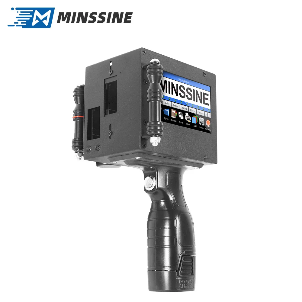 5cm 50.8mm Large Character Minssine Batch Code Labeling Logo Coding Handheld Inkjet Printer