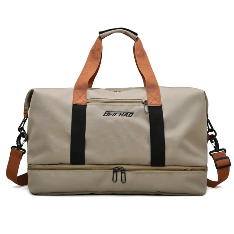 Traveling bag hand - held short - distance travel luggage large - capacity lightweight dry - wet separation exercise bag