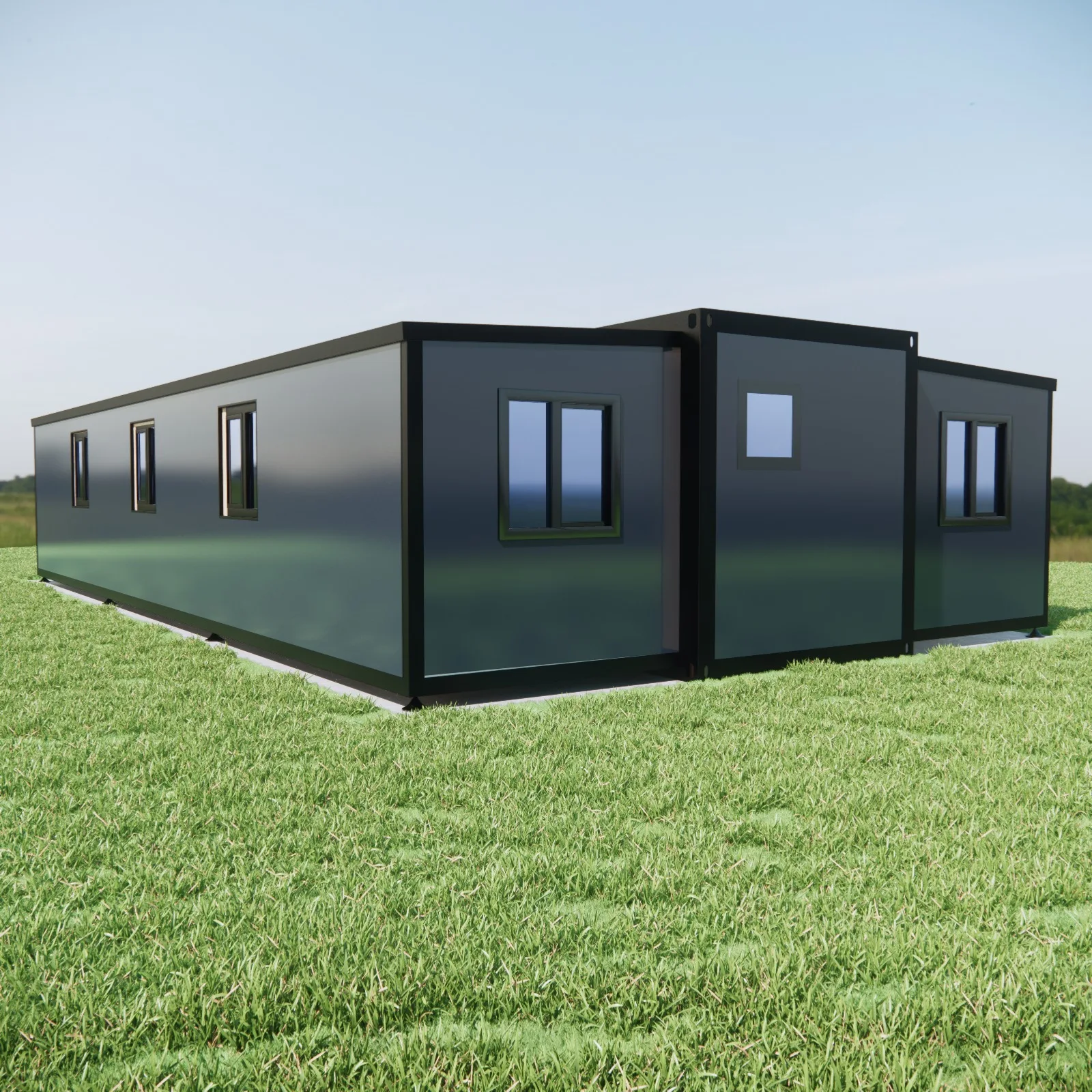 Modern 40ft Container House from Australia Modular Expandable Prefab Villa with Bathroom Kitchen Steel Construction for Sale