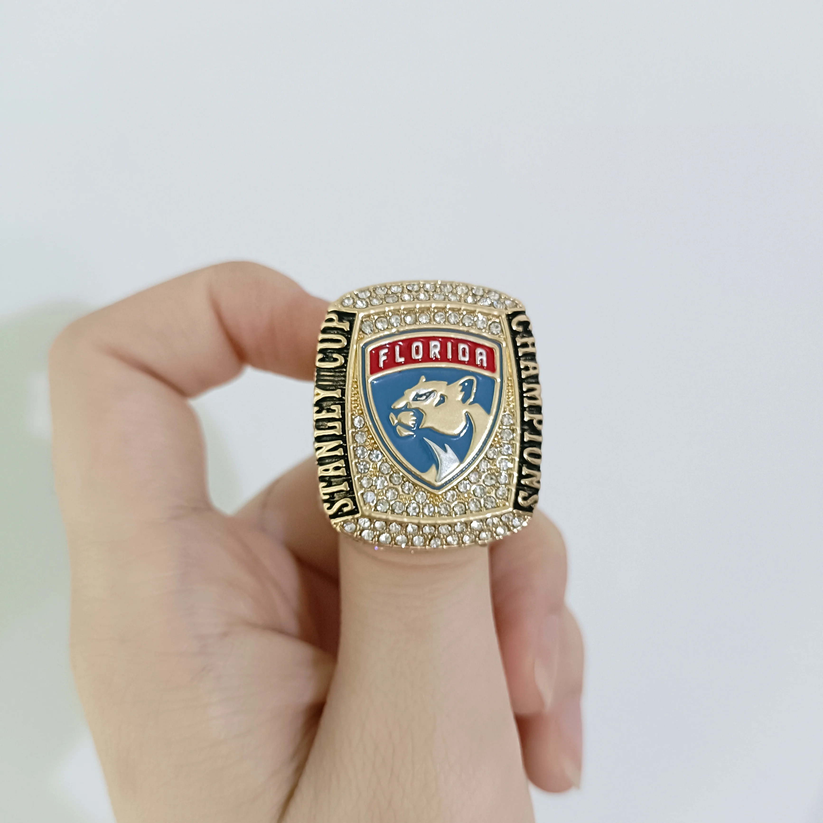 Новейшее Высокое качество Florida Черная пантера чемпионское кольцо золотой памятный подарок мужское