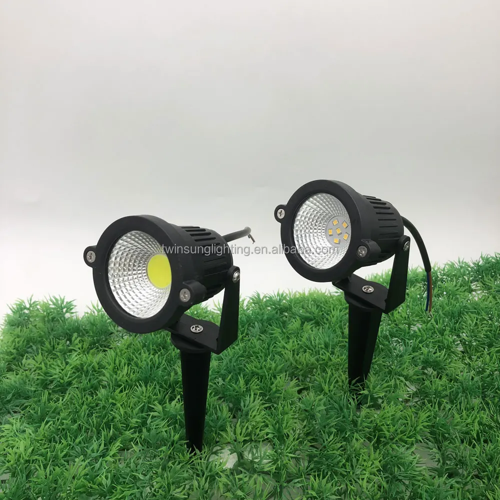 Spike lights 12v garden spike lawn light powder coated lighting kit