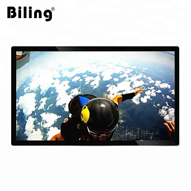 Full HD wall mounted lcd samsung lcd panel advertising display /LCD digital signage wall mount