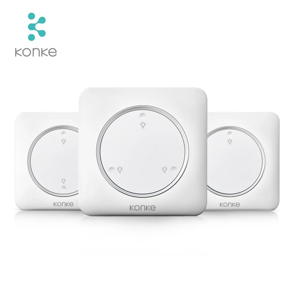 Konke Multifunctional Gateway Hub Temperature Humidity Sensor Human Body Sensor Wireless Switch Smart Home Kit for xiaomi phone