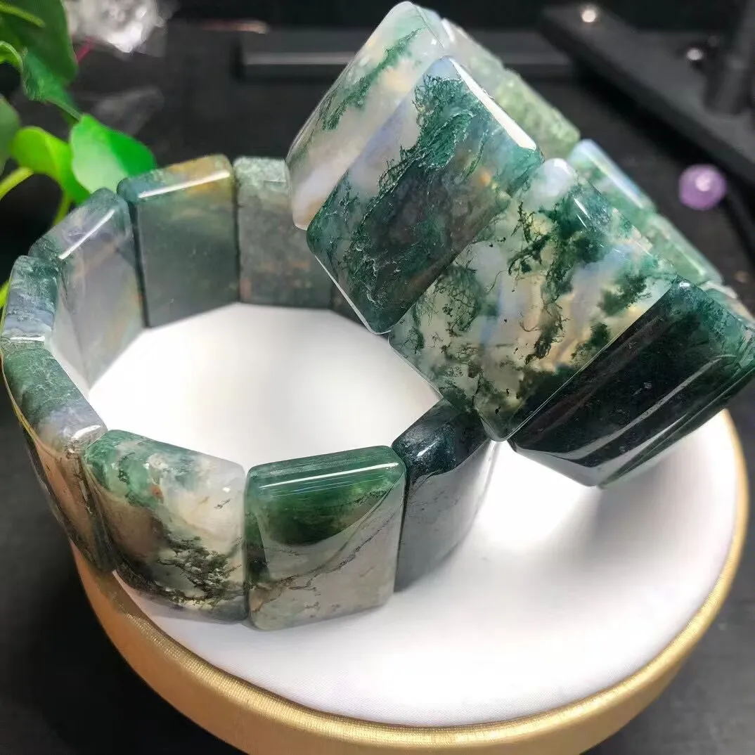 natural high quality Aquatic agate bracelet for selling