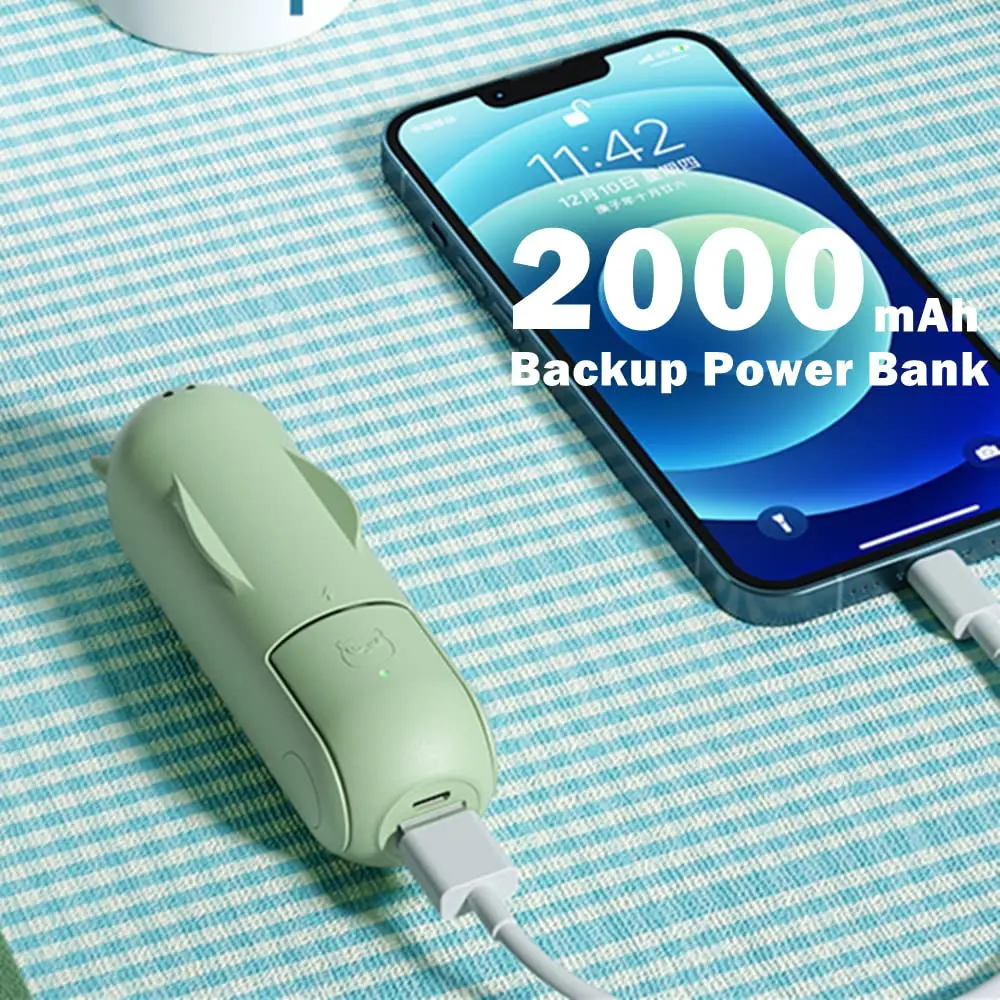 2023 портативный мини-вентилятор 3 в 1 ручной складной вентилятор USB перезаряжаемый персональный милый