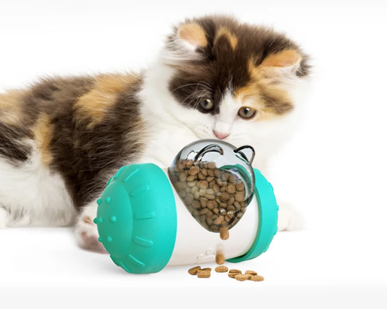 Spring Tumbler Slow Food Ball Interactive Cat Toys  puzzle dog toy dog toy funny  interactive food  running ball