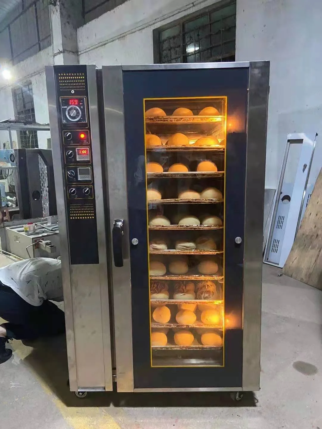 Hot Selling Baking Equipment Electric Bread Convection Oven Automatic Stainless Steel 5/8/10 Tray Hot-air Convection Oven