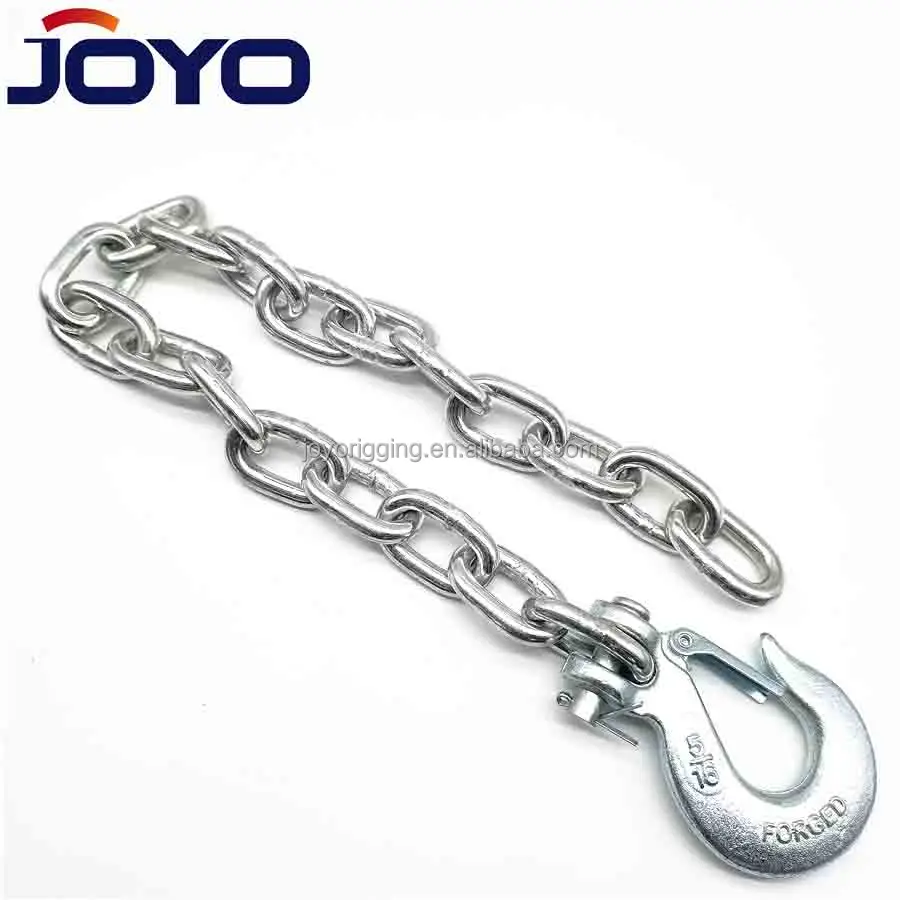 Galvanized Trailer Safety Chain for Towing with Slip Hook...