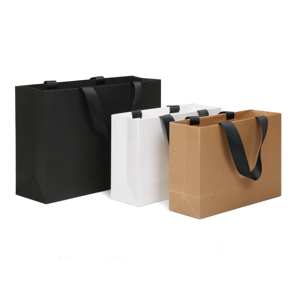 Custom Luxury Clothing Retail Pink Gift Bag Shopping Packaging Paper Bags with your own logo For Clothes