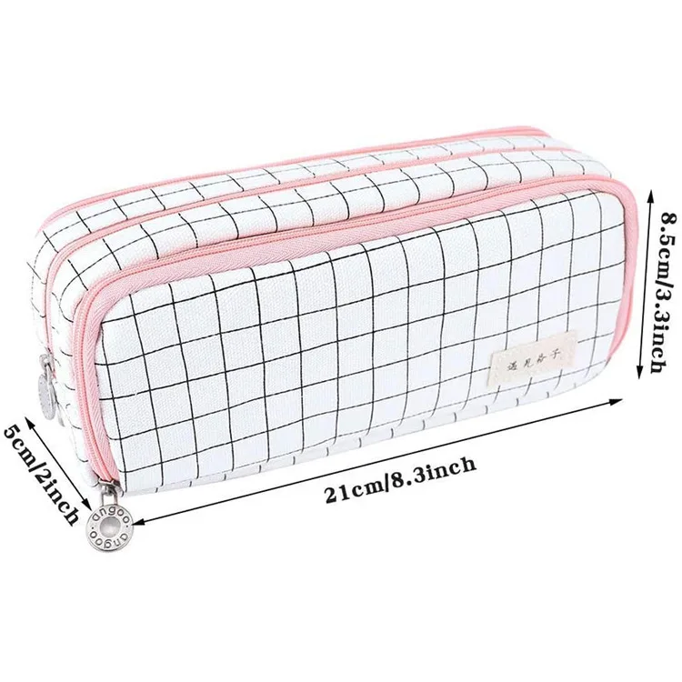 Pencil Case Big Capacity Pen Marker Holder Pouch Box Makeup Bag Oxford Cloth Large Storage Stationery Organizer with Zipper for