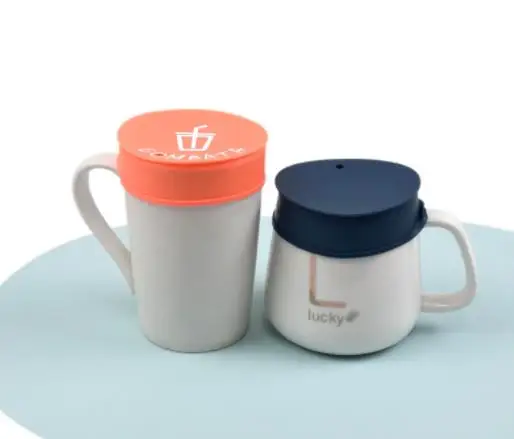 Customized logo silicone stretch wine cup cover , drink mug lid