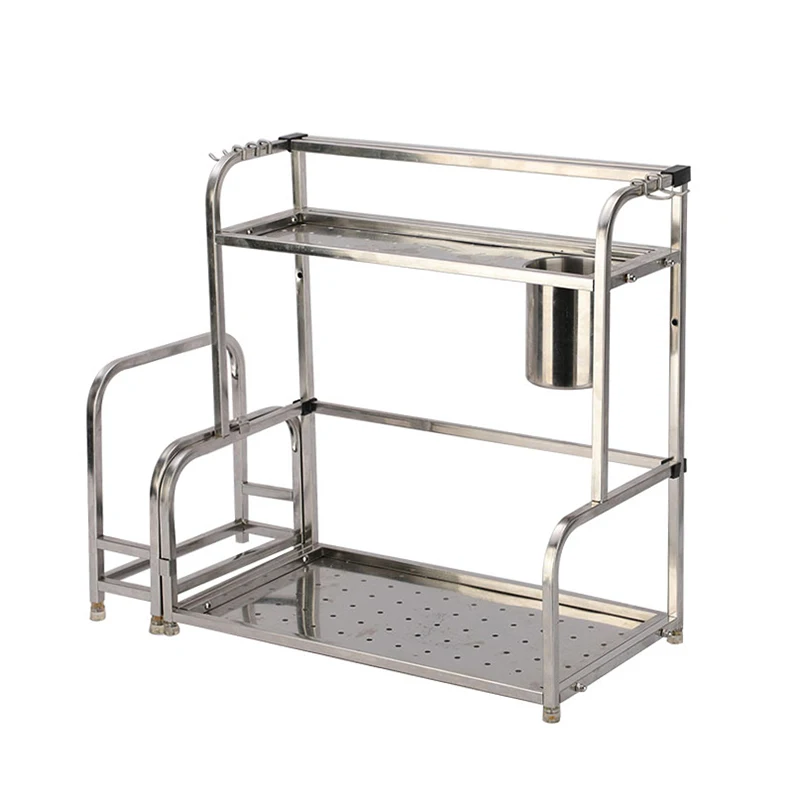 Factory Direct Sales All in One Kitchen Spice and Knife Holder Rack Kitchen Organizer Storage Shelf Kitchen Rack Shelf