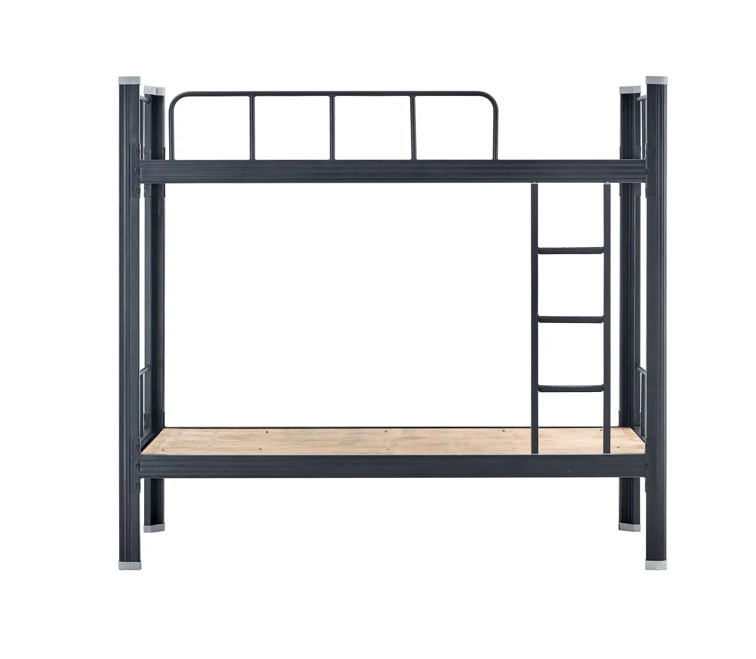factory Wholesale Metal Bunk Bed School Dormitory Metal Bed Frame With Ladder apartment Furniture Bedroom Adult Kids Metal Bed