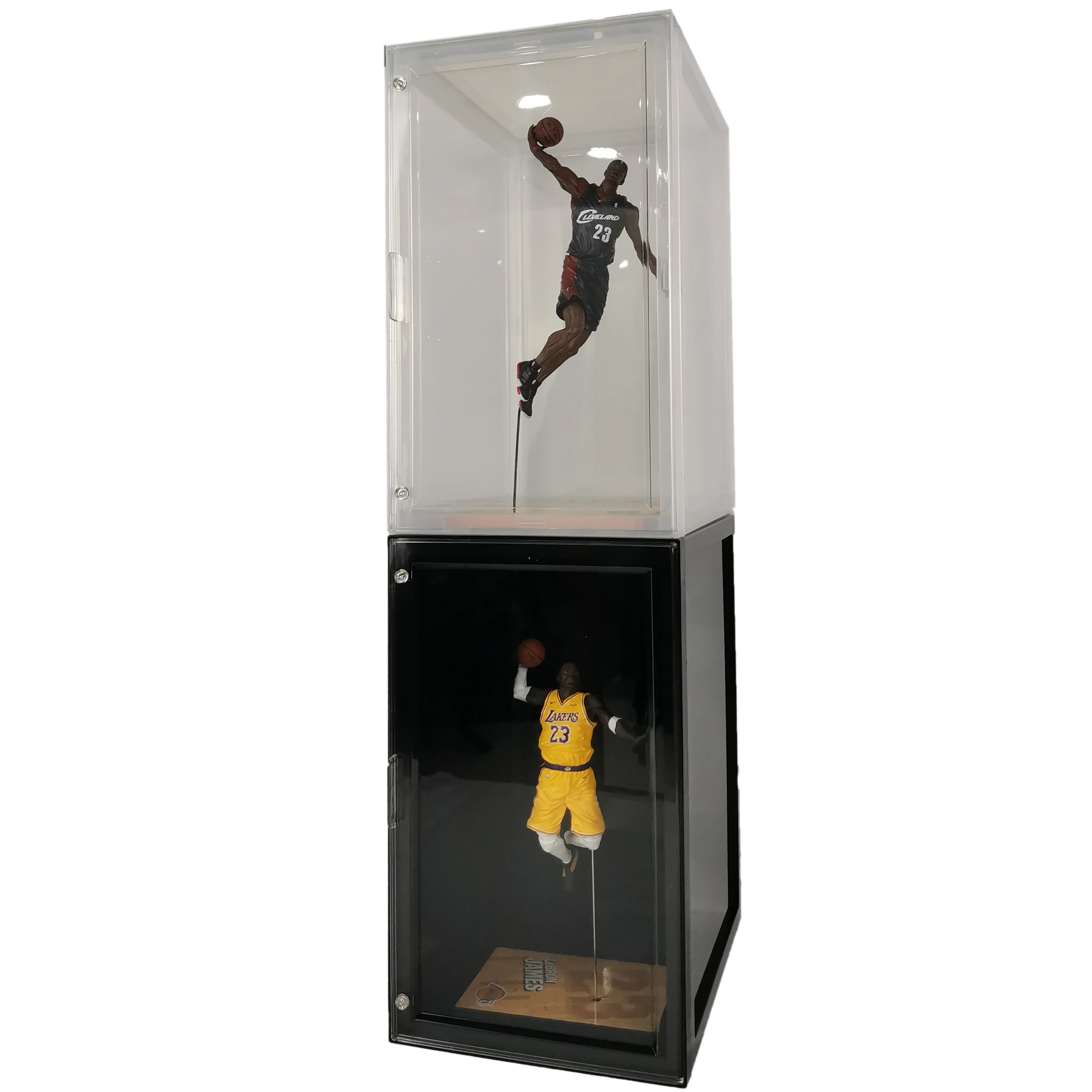 
Factory Customized LED Light Shop Show Clear Box PVC Figure Display Cabinet Toy LED Display Case 