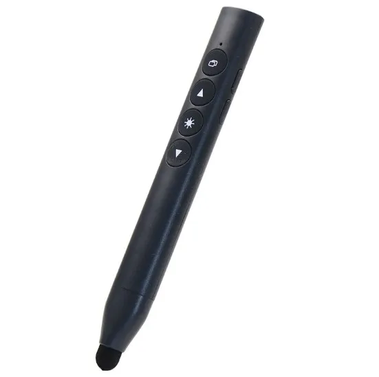 2.4G all-in-one touch wireless laser pointer page turning PPT pen with lithium battery