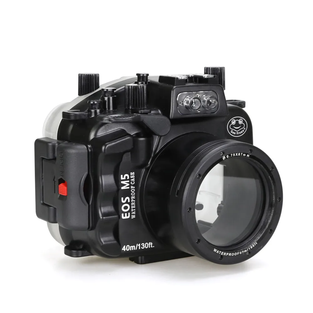  Seafrogs наружные подводные камеры заводская цена с хорошим качеством для EOS Canon M5 22/18-55 мм