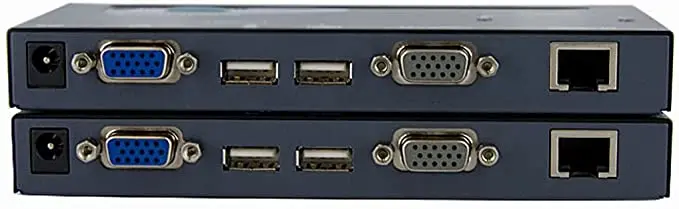 VGA KVM Over IP-удлинитель на 500 футов-PS/2 и USB-хост-KVM-консоль через CAT5 Ethernet для нескольких