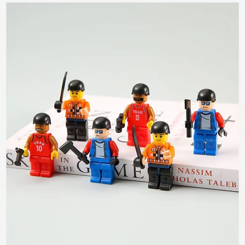 City Career Engineer Action Figures Toy Construction Worker Mini Figures Building Blocks