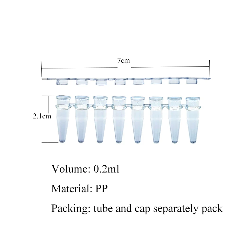 Breathtaking Price Lab DNAse/RNAse Sterile 8-pc/12-pc PCR 0.2ml Tube Strip