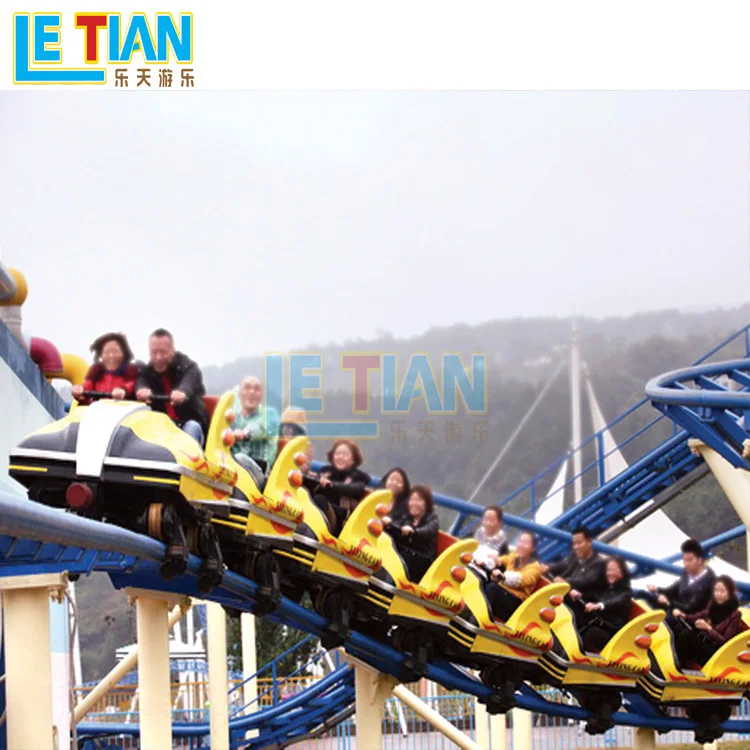 Large amusement park games 16 seats family roller coaster for sale