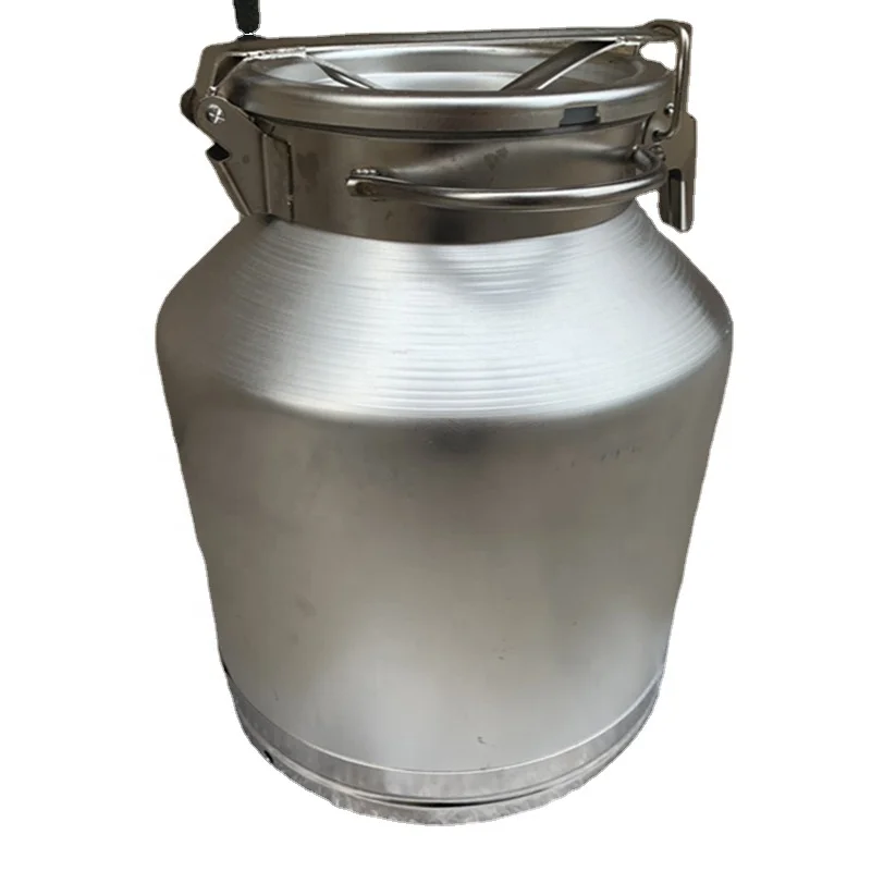 Factory outlet Lockable Cover Aluminium milk storage can container tank 50 liter