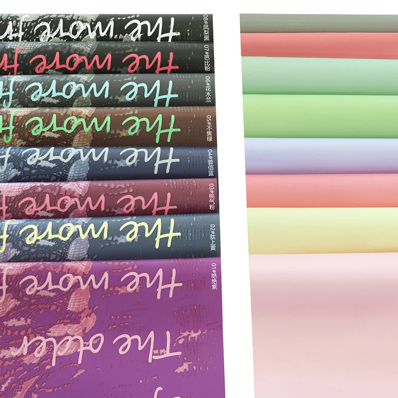 Shinewrap Factory Wholesale Newest Design Colorful Retro Flower Wrap Paper Korean Wrapping Paper For Flowers Love Flower Wrap