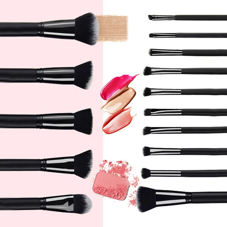 
Wholesale 2020 15pcs Private Label Makeup Brushes Set with Bag 