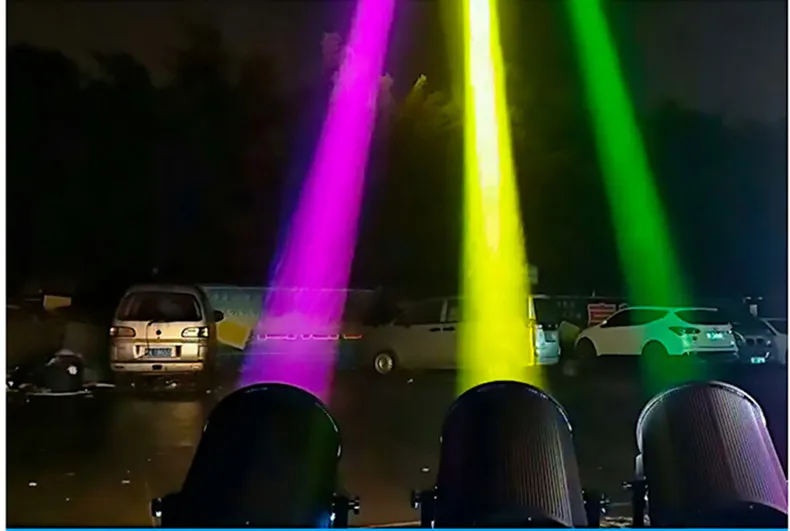 Прожекторное освещение Одноцветный лазерный луч