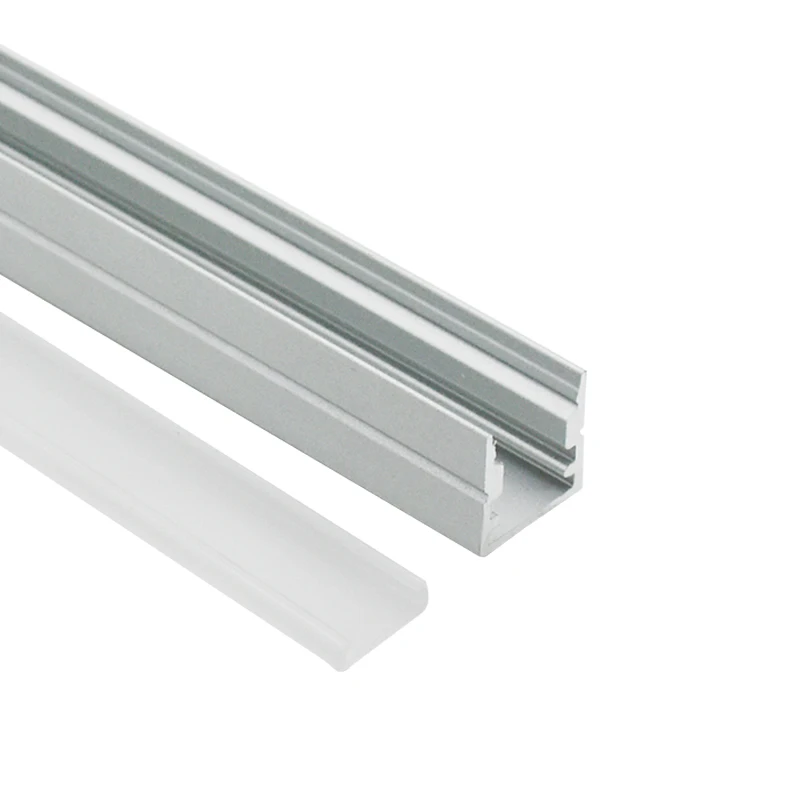 10x10mm Hot sale U Shape profile fittings led aluminum profile channel with diffuser cover