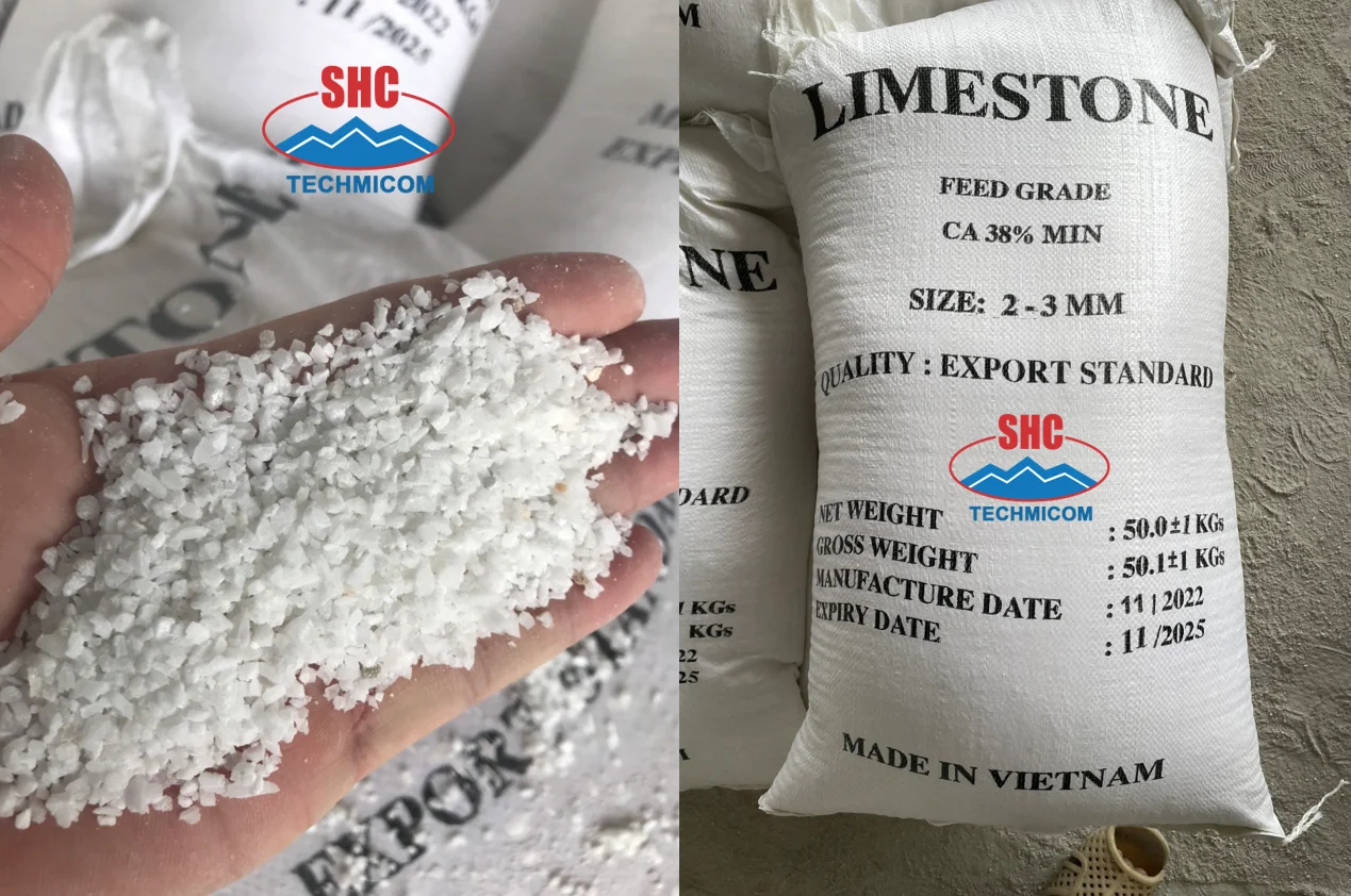 Vietnam Origin High Calcium and White Limestone Granular 2-3MM