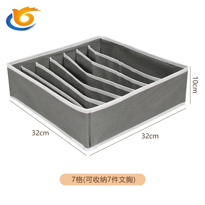 Hot Sale Non Woven Home Clothes Organizer Trousers Storage Box Underwear Bra Socks Compartment Wardrobe Organizer