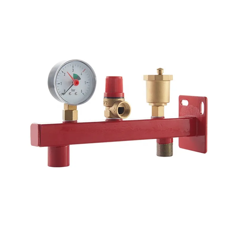 Brass Boiler Safety Group Set Complete Pressure Relief Valve Safety Valve