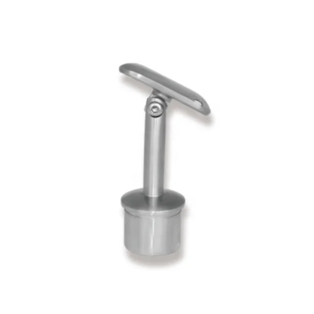 High Quality Stair Railing Handrail Fittings Satin Handrail Brackets 304 316 Adjustable Stainless Steel Balustrade Handrail Post