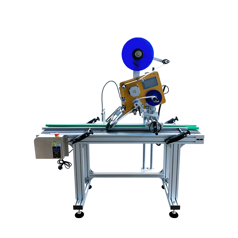 LianjunChina Factory Automatic Intelligent Flat Plastic Bags Label Sticker Firm Plane Labeling  Machine