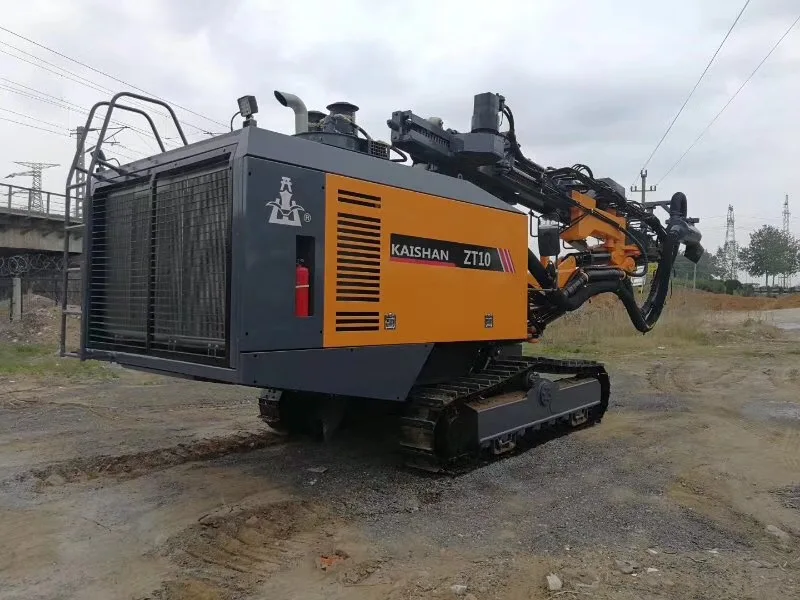 blasting surface open pit drilling rig granite quarry rock blasting mini drill rig